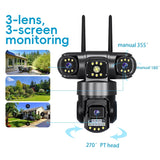 Camera supraveghere exterior Smart PTZ Wi-Fi 6MP V380 Pro - SC28-W