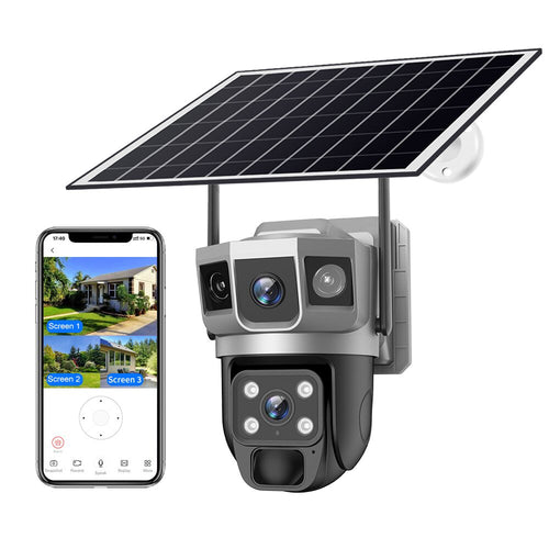 Camera de supraveghere outdoor solara PTZ WiFi, 4MP, V380 Pro – VTS02-W