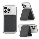 Husa tip carte compatibila cu iPhone 13, iPhone 13 Pro, MagSafe/Magnetic, piele ecologica, Negru