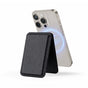 Husa tip carte compatibila cu iPhone 13, iPhone 13 Pro, MagSafe/Magnetic, piele ecologica, Negru