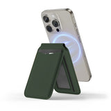 Husa tip carte compatibila cu iPhone 13, iPhone 13 Pro, MagSafe/Magnetic, piele, Alb