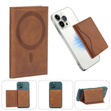 Husa tip carte compatibila cu iPhone 13, iPhone 13 Pro, MagSafe/Magnetic, piele ecologica, Albastru