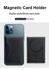 Husa tip carte compatibila cu iPhone 13, iPhone 13 Pro, MagSafe/Magnetic, piele ecologica, Albastru