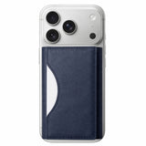Husa tip carte compatibila cu iPhone 13, iPhone 13 Pro, MagSafe/Magnetic, piele ecologica, Albastru