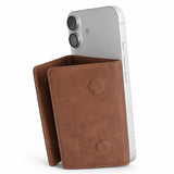 Husa tip carte compatibila cu iPhone 13, iPhone 13 Pro, MagSafe/Magnetic, piele ecologica, Albastru