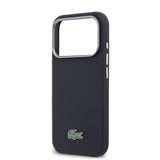 Husa telefon Lacoste pentru Apple iPhone 17 Pro, PVC Petit Pique Semi Wrap MagSafe, Bleumarin