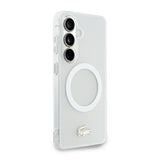 Husa Lacoste compatibila cu Galaxy S26, MagSafe/Magnetic, TPU, Alb