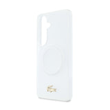 Husa Lacoste compatibila cu Galaxy S26, MagSafe/Magnetic, TPU, Alb