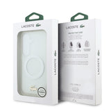 Husa Lacoste compatibila cu Galaxy S26, MagSafe/Magnetic, TPU, Alb