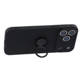 Husa cu inel compatibila cu iPhone 17 Pro Max, silicon, Mov
