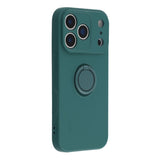 Husa cu inel compatibila cu iPhone 17 Air, silicon, Mov