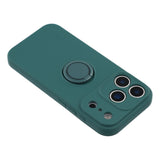 Husa cu inel compatibila cu iPhone 17 Air, silicon, Mov