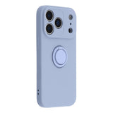 Husa cu inel compatibila cu iPhone 17, silicon, Mov