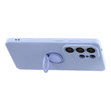 Husa cu inel compatibila cu Galaxy S26 Plus, silicon, Mov