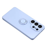 Husa cu inel compatibila cu Galaxy S26, silicon, Mov