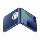 Husa tip carte compatibila cu Galaxy Z Flip 7, Transparent, silicon, Transparent