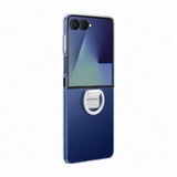 Husa tip carte compatibila cu Galaxy Z Flip 7, Transparent, silicon, Transparent