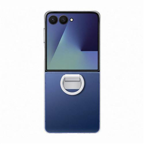 Husa tip carte compatibila cu Galaxy Z Flip 7, Transparent, silicon, Transparent