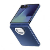 Husa tip carte compatibila cu Galaxy Z Flip 7, Transparent, silicon, Transparent