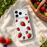 Husa telefon pentru Apple iPhone 16 Pro, MagSafe, Tutti-Frutti, Rosie