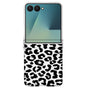 Husa spate pentru Samsung Galaxy Z Flip 8, Negru leopard
