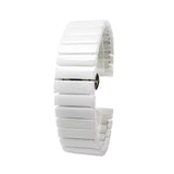 Curea ceramica compatibila cu Samsung Watch 4 40mm, Samsung Watch 4 44mm, Alb