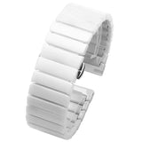 Curea ceramica compatibila cu Samsung Watch 4 40mm, Samsung Watch 4 44mm, Alb