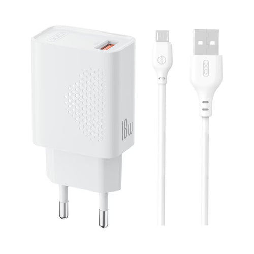 Incarcator XO L159 18W USB-A, cu cablu USB-A la Micro-USB