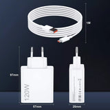Incarcator 120W USB-C/USB-A, cu cablu USB-A la USB-C mdy 14 ee