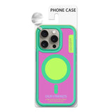 Husa tip bumper CiCi compatibila cu iPhone 16 Pro Max, MagSafe/Magnetic, silicon, Alb