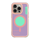 Husa tip bumper CiCi compatibila cu iPhone 16 Pro, MagSafe/Magnetic, silicon, Alb