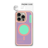 Husa tip bumper CiCi compatibila cu iPhone 16 Pro, MagSafe/Magnetic, silicon, Alb