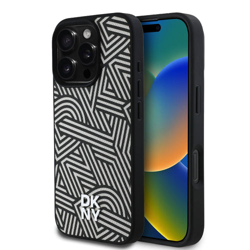Husa Dkny compatibila cu iPhone 16 Pro Max, MagSafe/Magnetic, piele PU