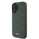 Husa Dkny compatibila cu iPhone 16, MagSafe/Magnetic, piele, Verde