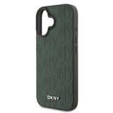 Husa Dkny compatibila cu iPhone 16, MagSafe/Magnetic, piele, Verde
