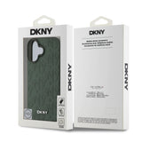 Husa Dkny compatibila cu iPhone 16, MagSafe/Magnetic, piele, Verde