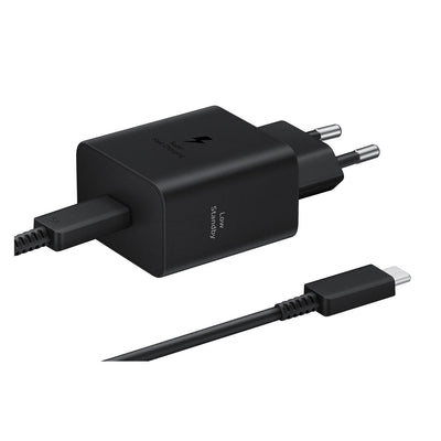 Incarcator Samsung 45W USB-C EP-T4511XBEGEU cu Cablu Type-C la Type-C, Negru