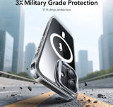 Husa ESR compatibila cu iPhone 17, MagSafe/Magnetic, policarbonat, Transparent