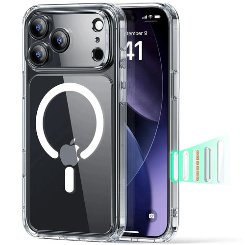 Husa ESR compatibila cu iPhone 17 Pro, MagSafe/Magnetic, policarbonat, Transparent