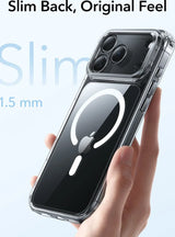 Husa ESR compatibila cu iPhone 17 Pro, MagSafe/Magnetic, policarbonat, Transparent