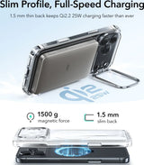 Husa ESR compatibila cu iPhone 17 Pro, MagSafe/Magnetic, policarbonat, Transparent