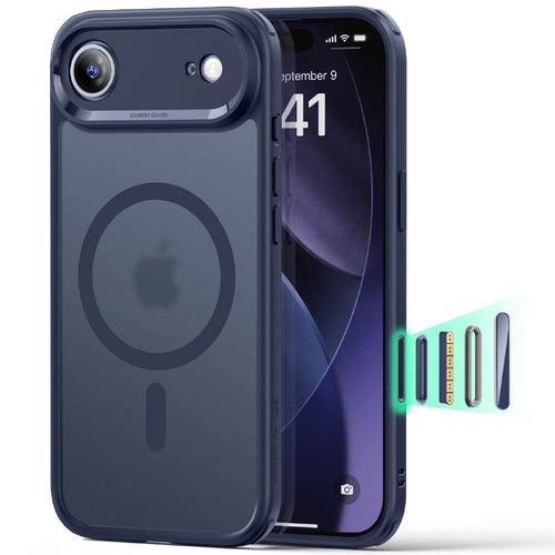 Husa ESR compatibila cu iPhone 17 Air, MagSafe/Magnetic, policarbonat/silicon, Alb