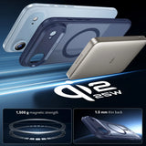 Husa ESR compatibila cu iPhone 17 Air, MagSafe/Magnetic, policarbonat/silicon, Alb