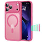 Husa ESR compatibila cu iPhone 17 Pro Max, MagSafe/Magnetic, policarbonat/silicon, Roz
