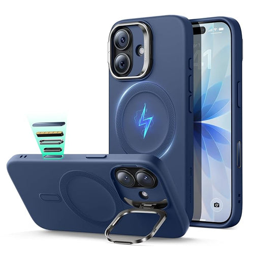 Husa ESR compatibila cu iPhone 17, MagSafe/Magnetic, silicon, Alb
