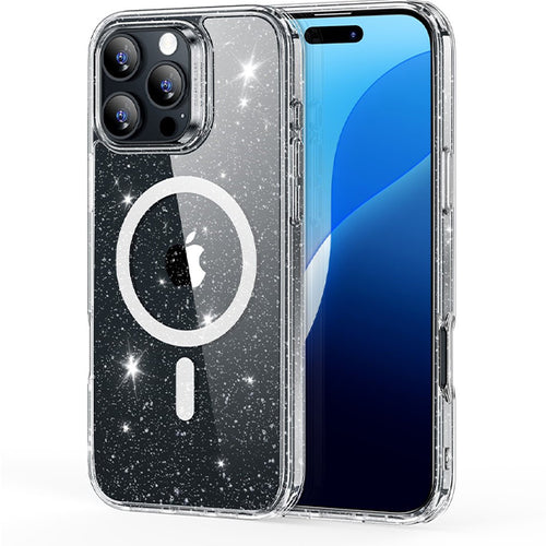 Husa ESR compatibila cu iPhone 16 Pro Max, MagSafe/Magnetic, policarbonat, silicon, Transparent