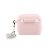 Husa pentru Apple AirPods Pro 3 GUESS 4G Charm, Silicon, Roz
