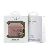Husa pentru Apple AirPods Pro 3 GUESS 4G Charm, Silicon, Roz