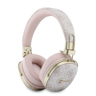 Casti Bluetooth GUESS PU 4G Metal Script Logo, Roz