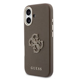 Husa Guess compatibila cu iPhone 17, piele ecologica, Maro